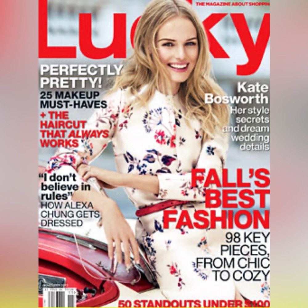Lucky Magazine Kate Bosworth November 2013 Cover